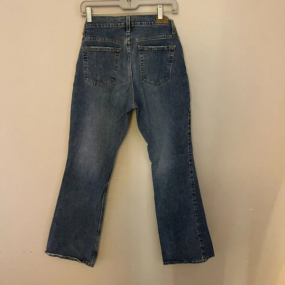 Vtg Y2K Old Navy Womens Blue Bootcut Jeans 6 Short Stretch Denim Medium Wash - Picture 3 of 8